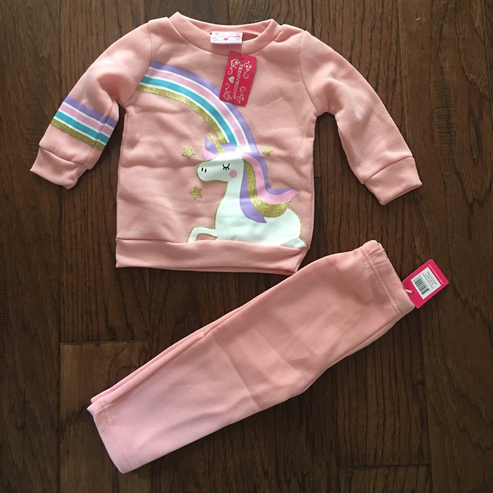 matching set of sweater and sweats